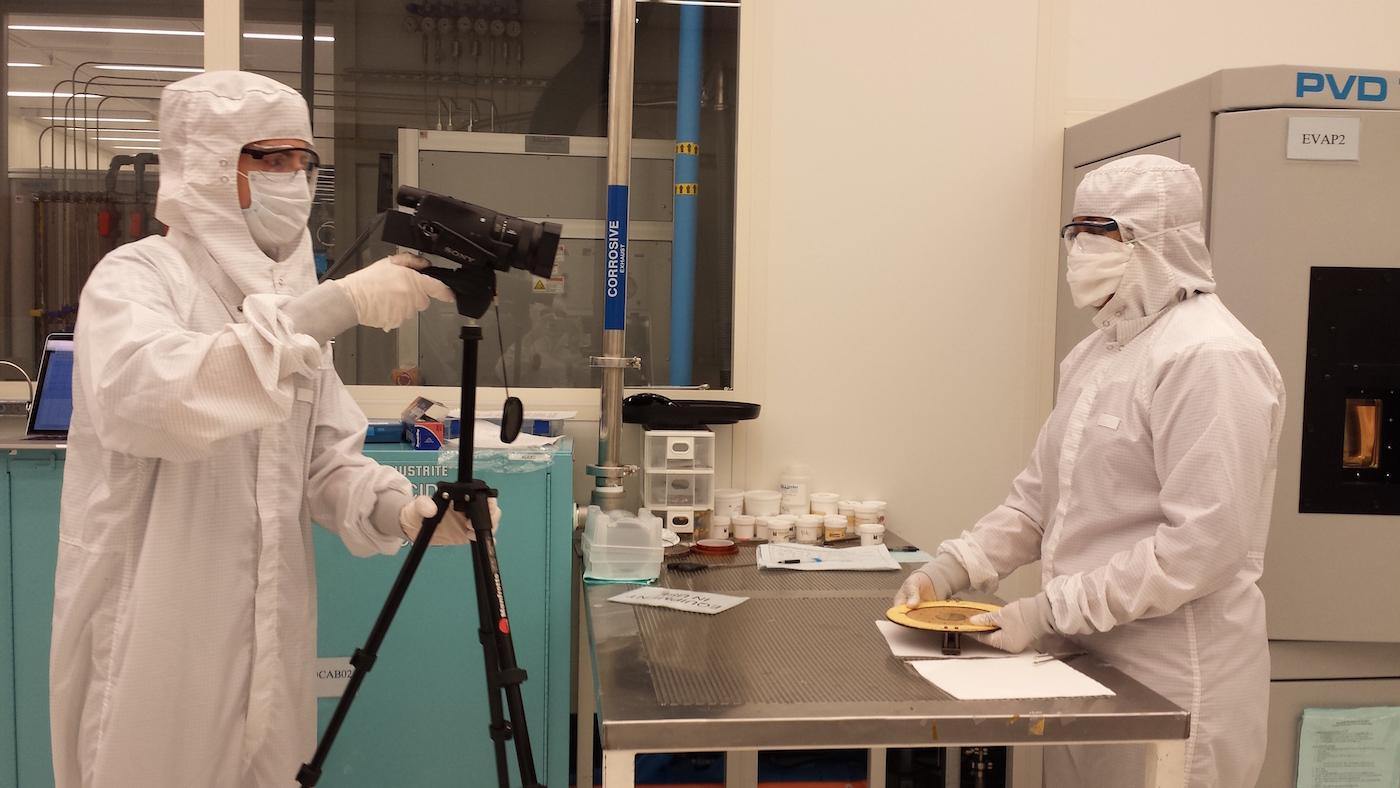 filming demos in a clean room