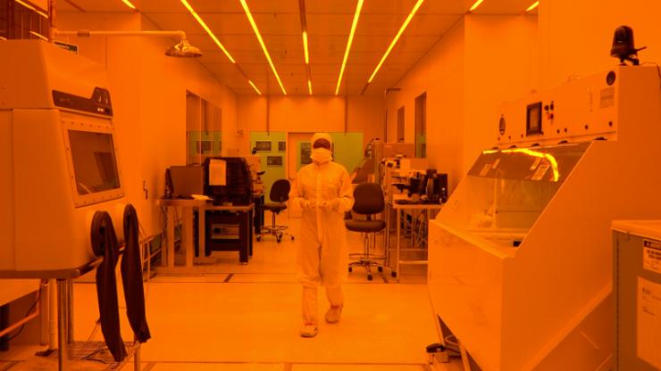 technician in a nanotechnology lab