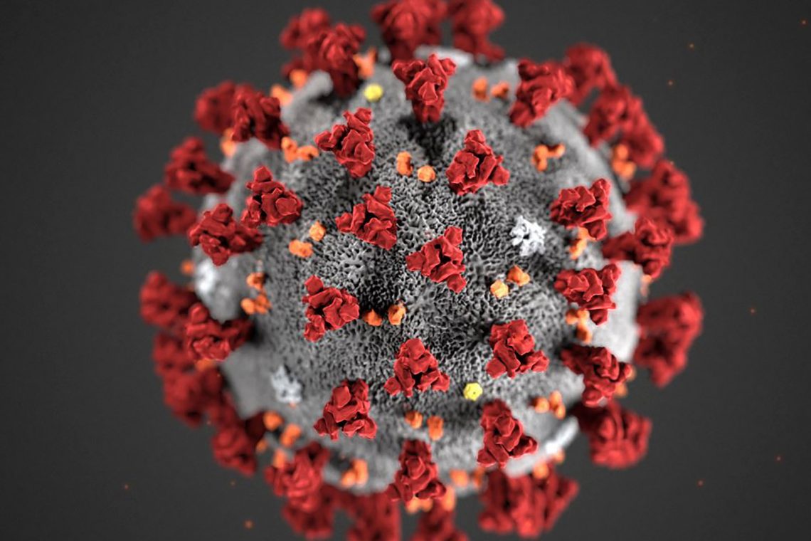 Rendering of COVID-19 Virus