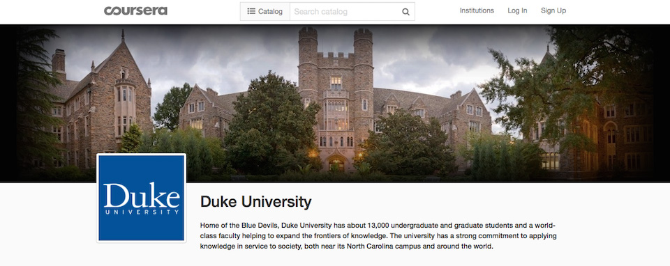 duke's coursera page