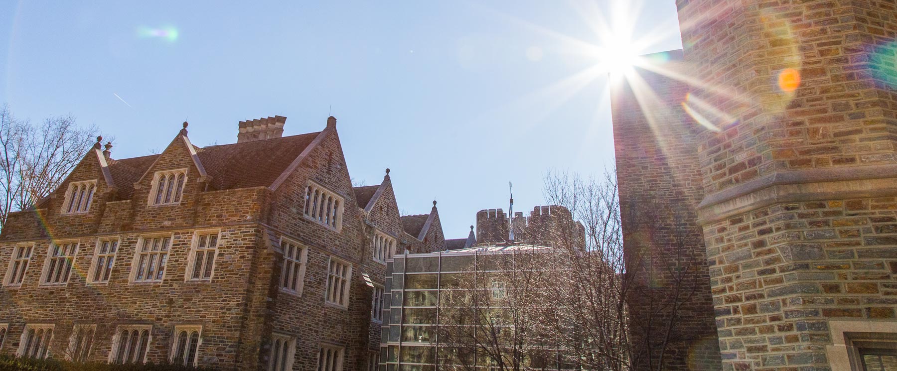 campus buildings and sky