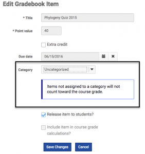 sakai gradebook settings