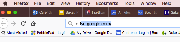 browser address bar