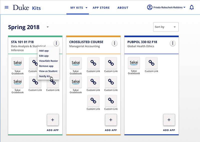 Kits landing page