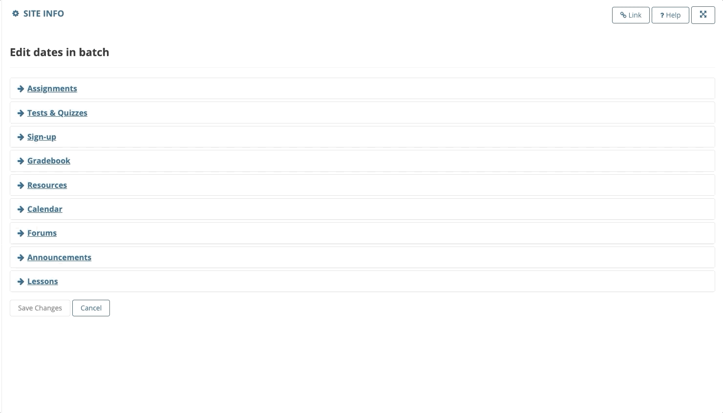 Demonstration of Date Manager and how to select a menu to see adjustable dates.