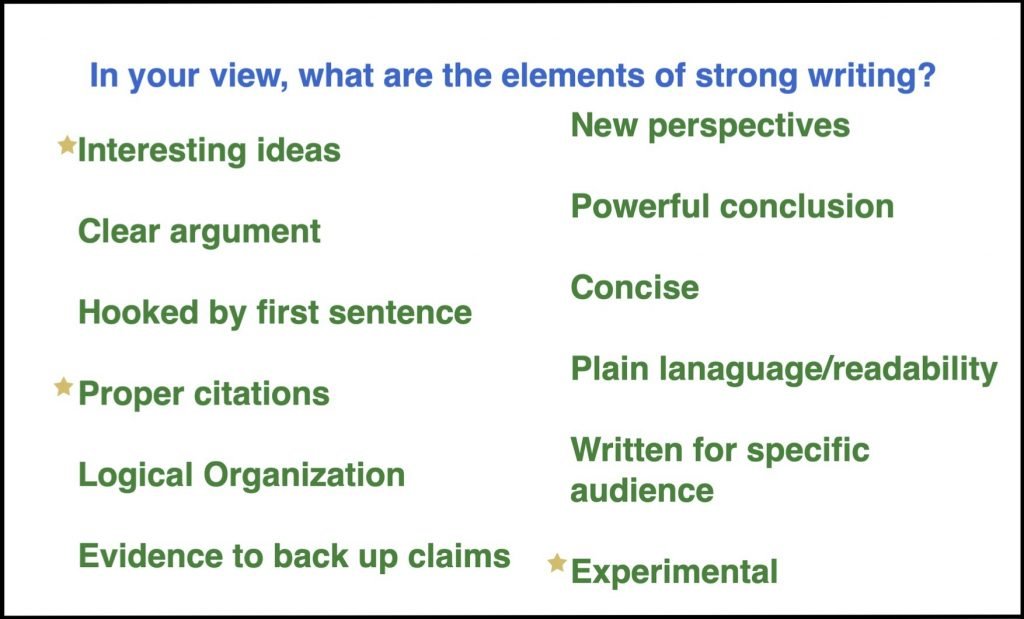 Example of how students can annotate with stamp tool