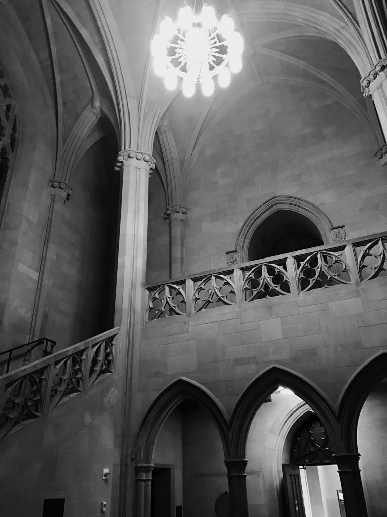 The entry foyer of Rubenstein.