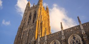 Duke Chapel from below